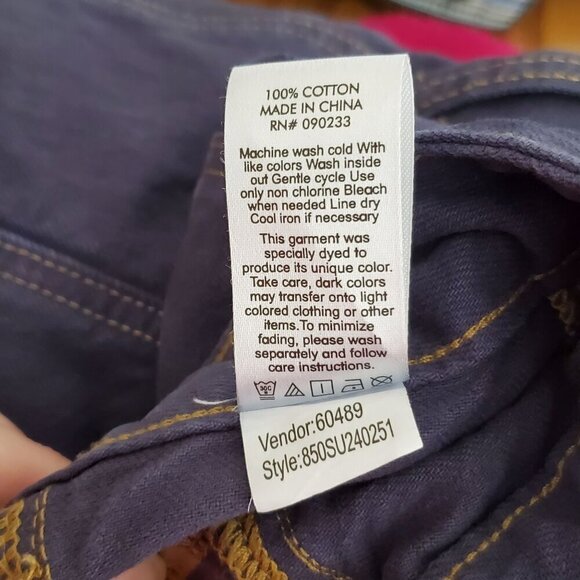 PacSun Low Rise Baggy Cargo Pants Size 22 Dark Blue Wide Leg 27x30 - Picture 6 of 14